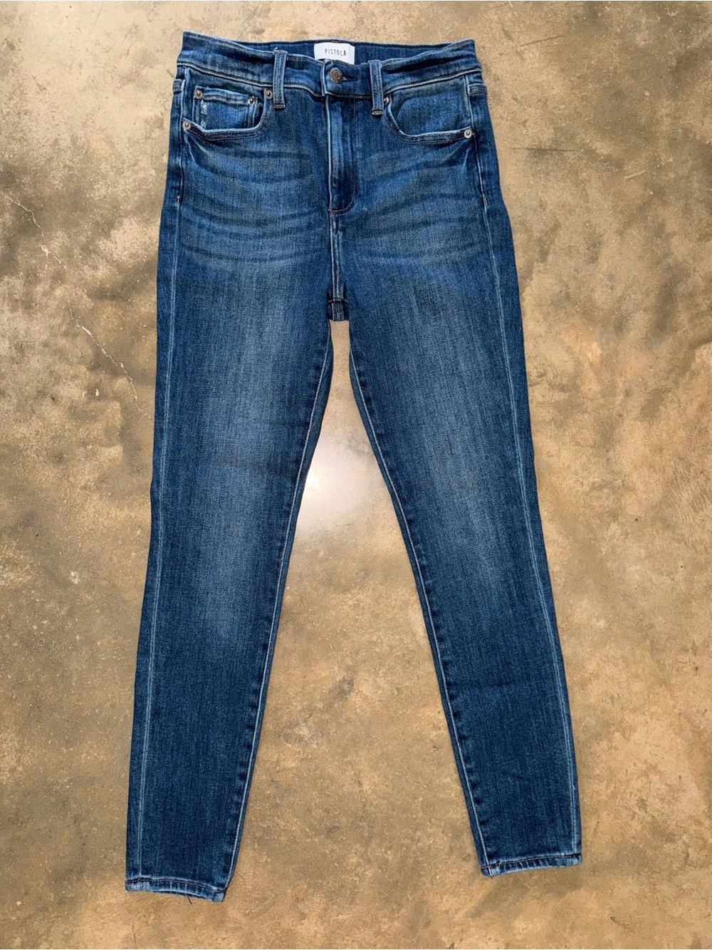 Pistola High Rise Skinny Jeans Dark Wash Stretch Denim Size 27 NWOT